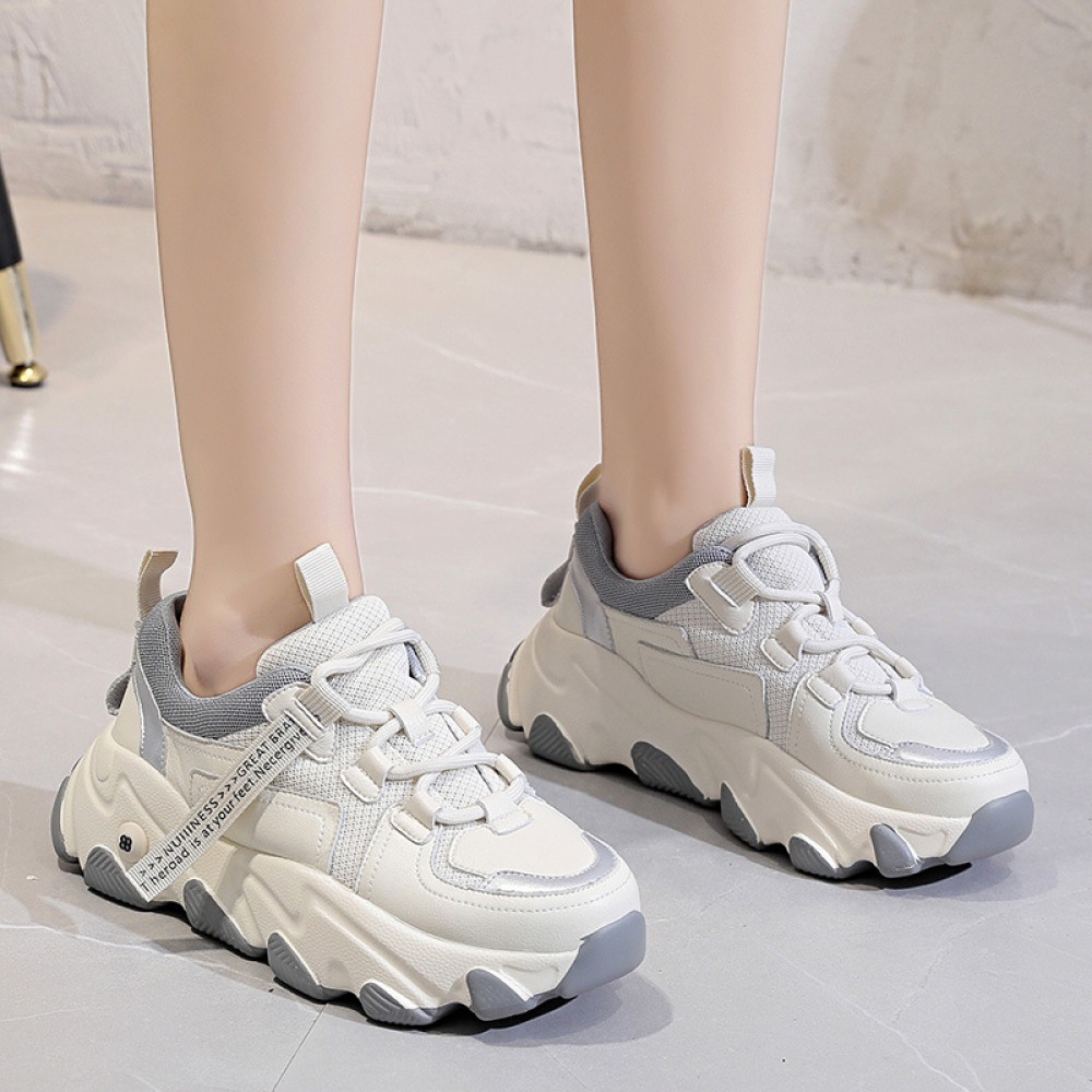 Spring Women Breathable Flat Bottom Casual Sports Shoes